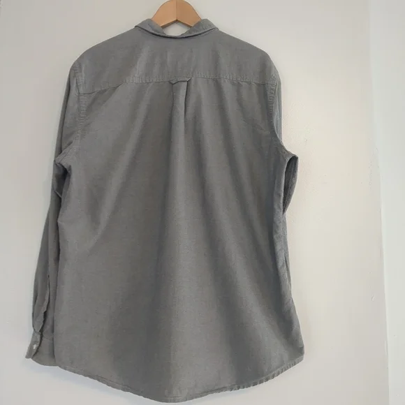 Hurley Shirt Mens XL Grey Long Sleeve Camo Pocket Surfer Casual Cotton Button - Picture 2 of 8